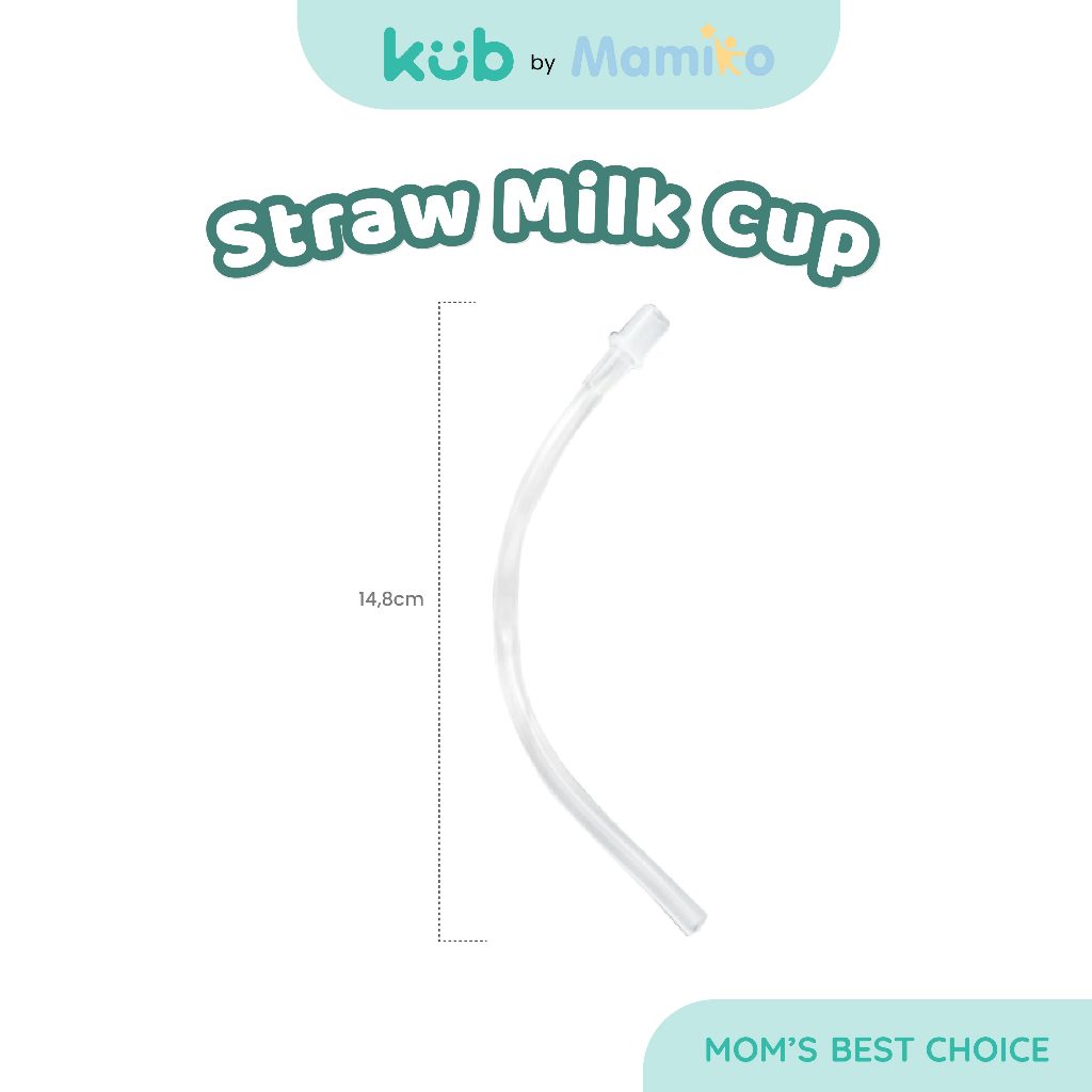 KUB Sedotan Milk Cup Gelas Susu Bayi 260ml dengan Sedotan PP Silicone Mudah Dibersihkan Foto 2