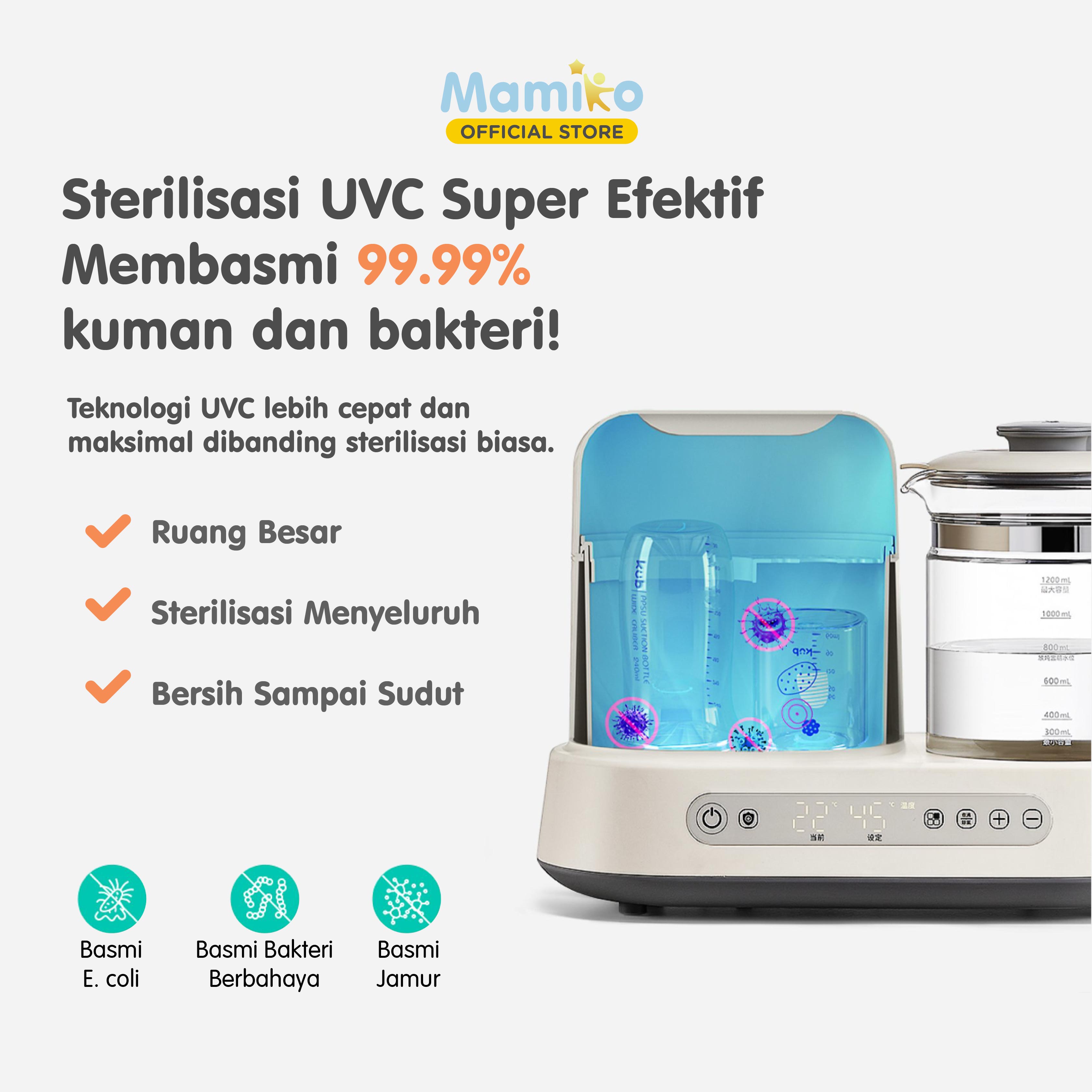 Mamiko KUB 3 in 1 Multifunction Milk Adjuster Sterilizer Warmer Penjaga Suhu 24 Jam Foto 8