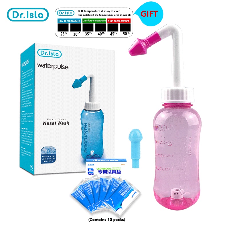 Dr.isla YT300 Waterpulse Nasal Wash Alat Cuci Hidung Sinus Neti Pot 300ml Portable Foto 8