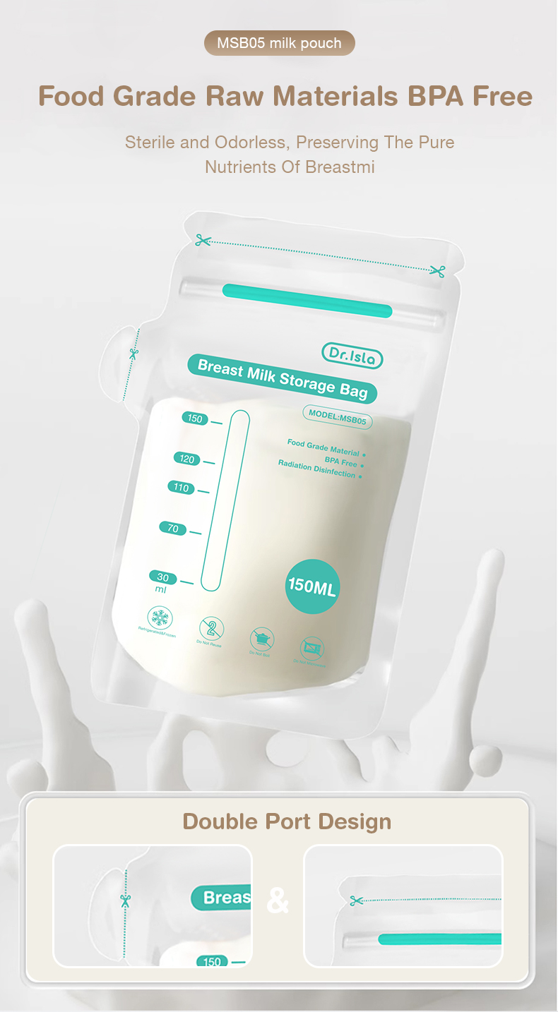 Kantong ASI Dr.isla 100pcs BPA Free Foto 8