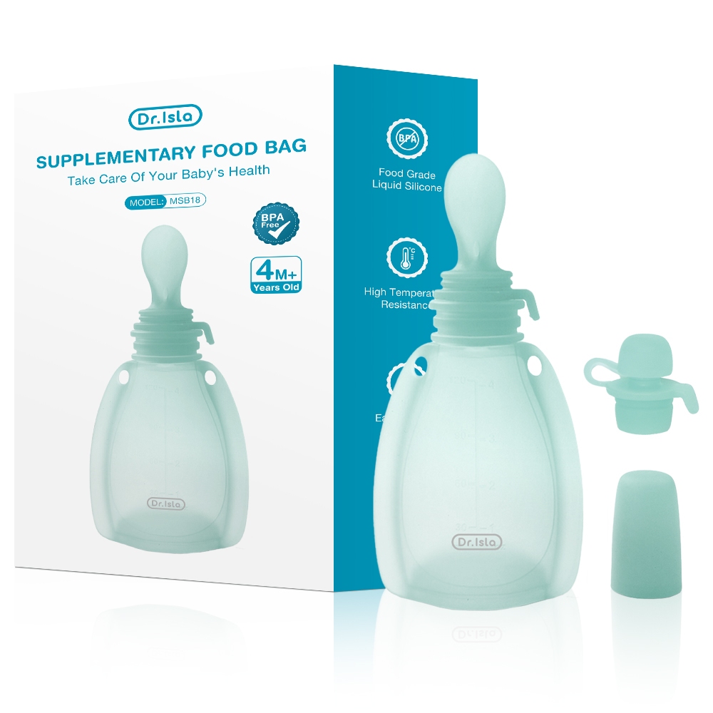 Dr.isla MSB18 Silicone Food Storage Bag Reusable Ziplock Food Grade Kantong ASI Bayi Foto 6