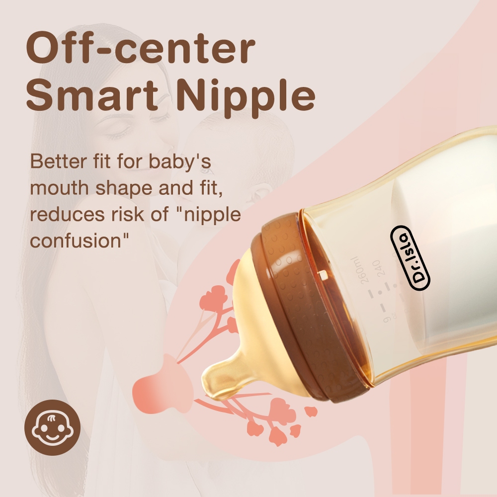 Botol Susu Anti Kolik Dr.isla Dot Bayi PPSU Wide Neck BPA Free 150ml 260ml Foto 5