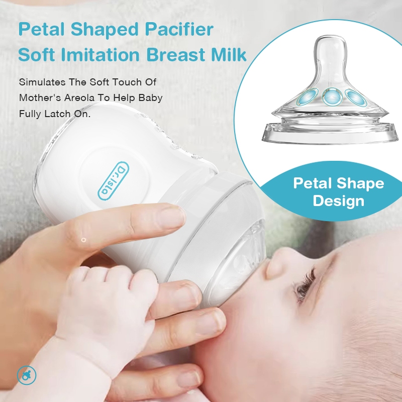 Botol Susu Bayi Dr.isla BB15 Anti Kolik Dot Alami BPA Free 150ml 330ml Foto 3