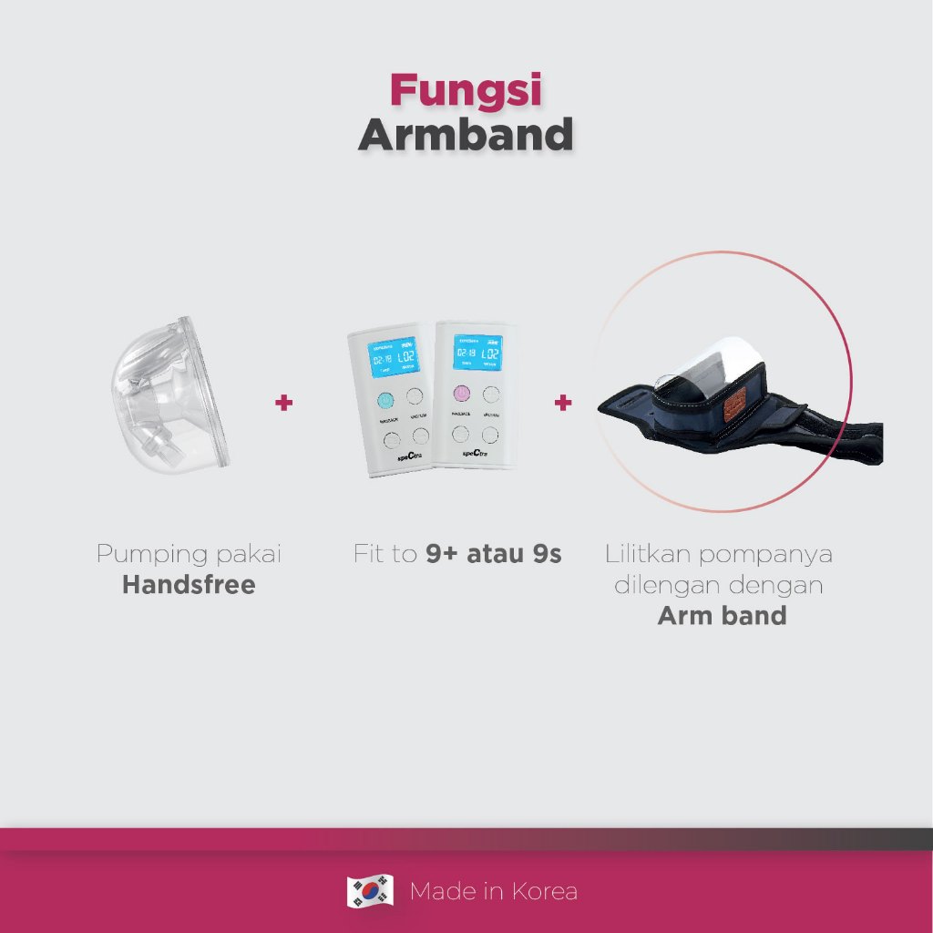 Arm Band Spectra Official Pompa ASI Spectra 9 Plus & 9S Warna Navy Size Foto 4