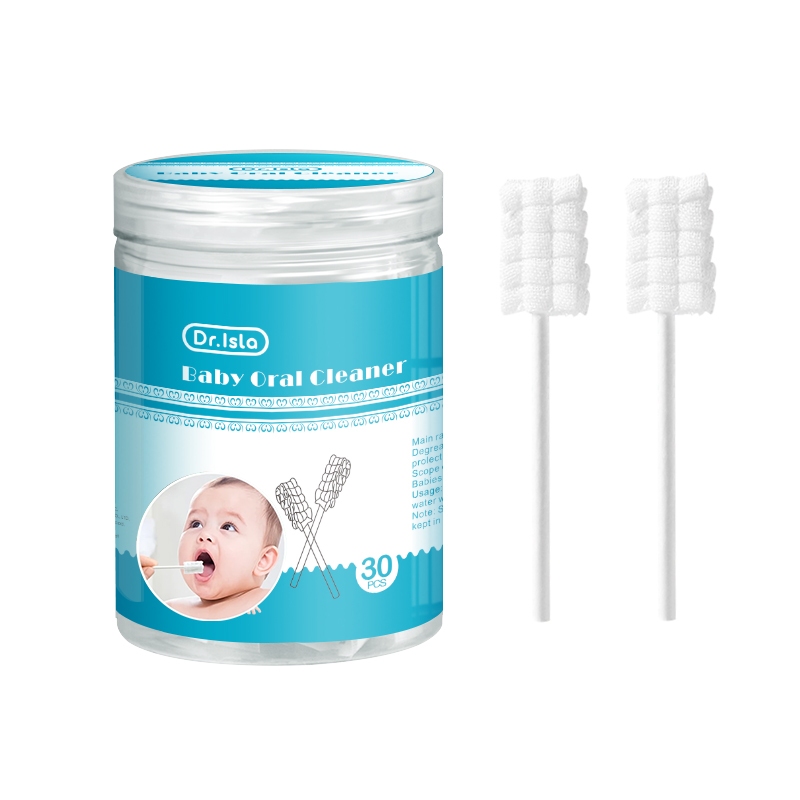 Pembersih Lidah & Mulut Bayi Dr.isla QJ02 Kapas Kasa 30pcs Steril Foto 5