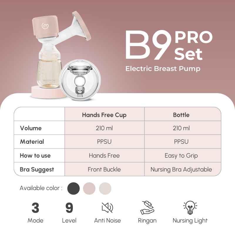 MOOIMOM B9 Pro Set Dual Electric Breast Pump Foto 4