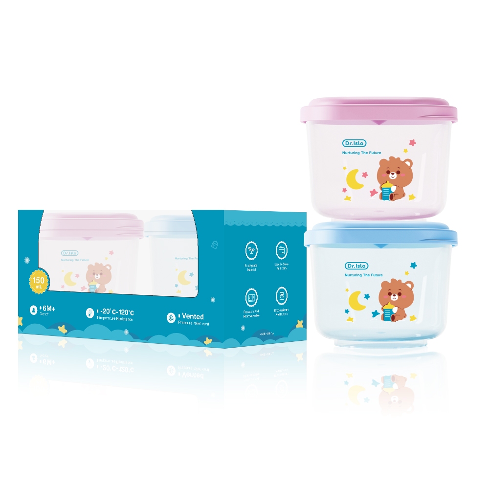 Dr.isla Food Container MPASI 4PCS BPA Free Foto 5
