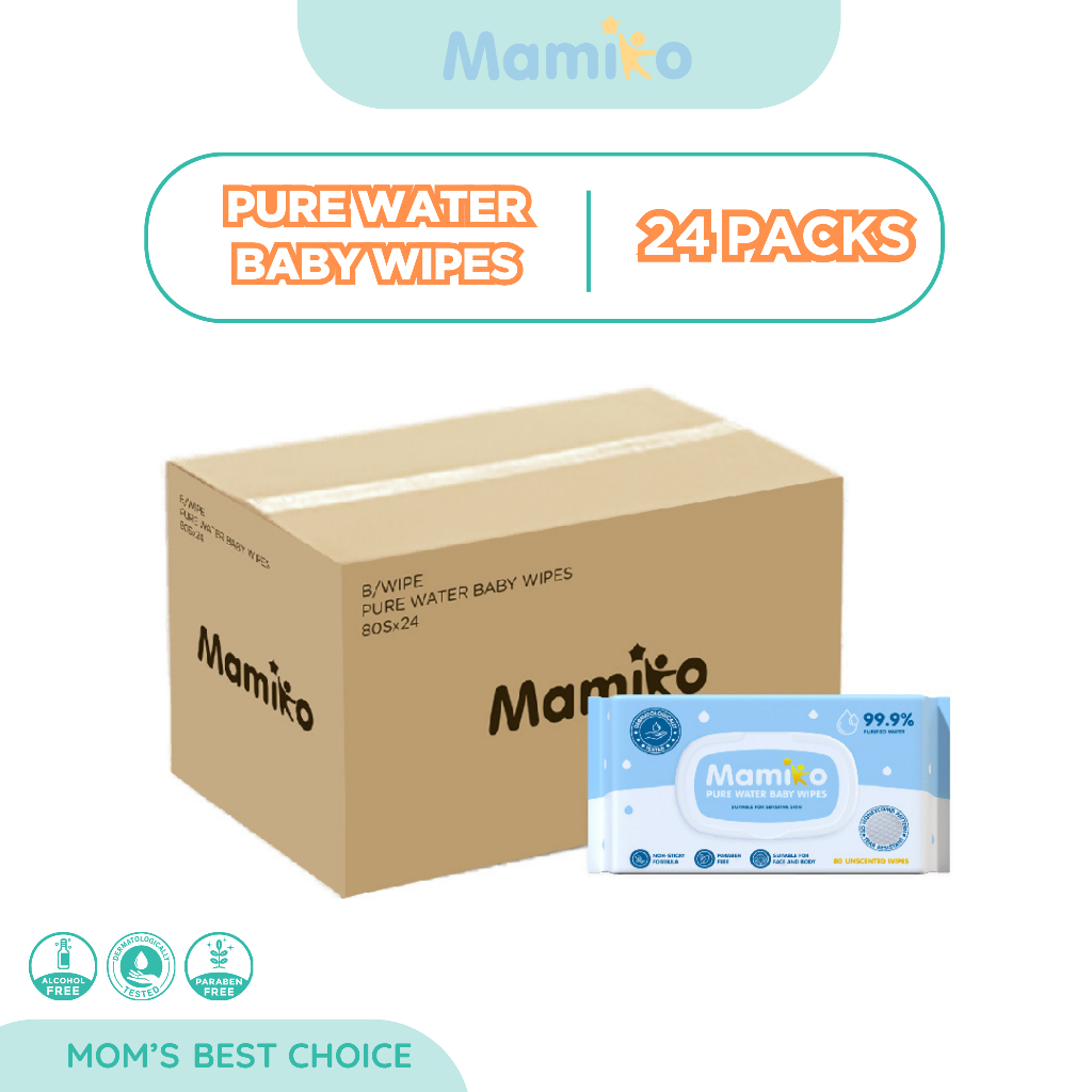 Mamiko Baby Wipes Pure Water Foto 7