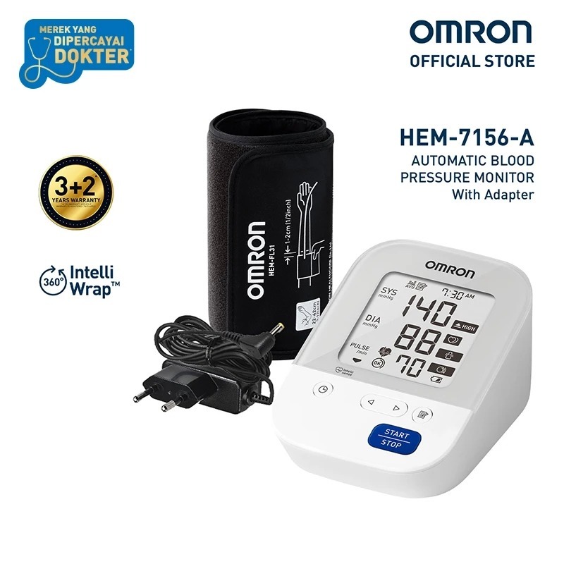 Tensimeter Digital Omron HEM-7156A dengan Manset IntelliWrap 360 dan Deteksi Irama Jantung Foto 6