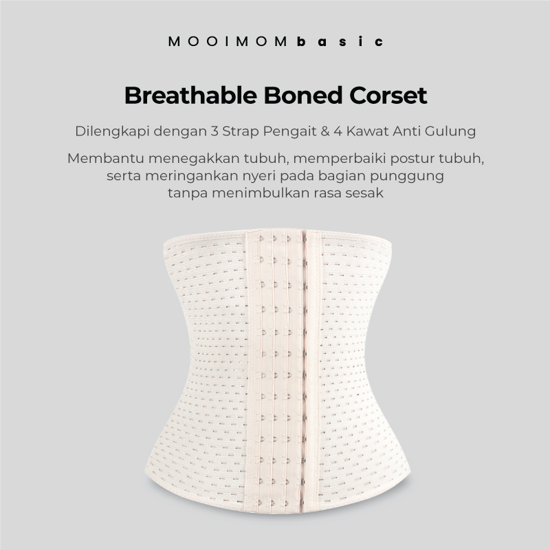 MOOIMOM Breathable Boned Corset Nude Foto 7