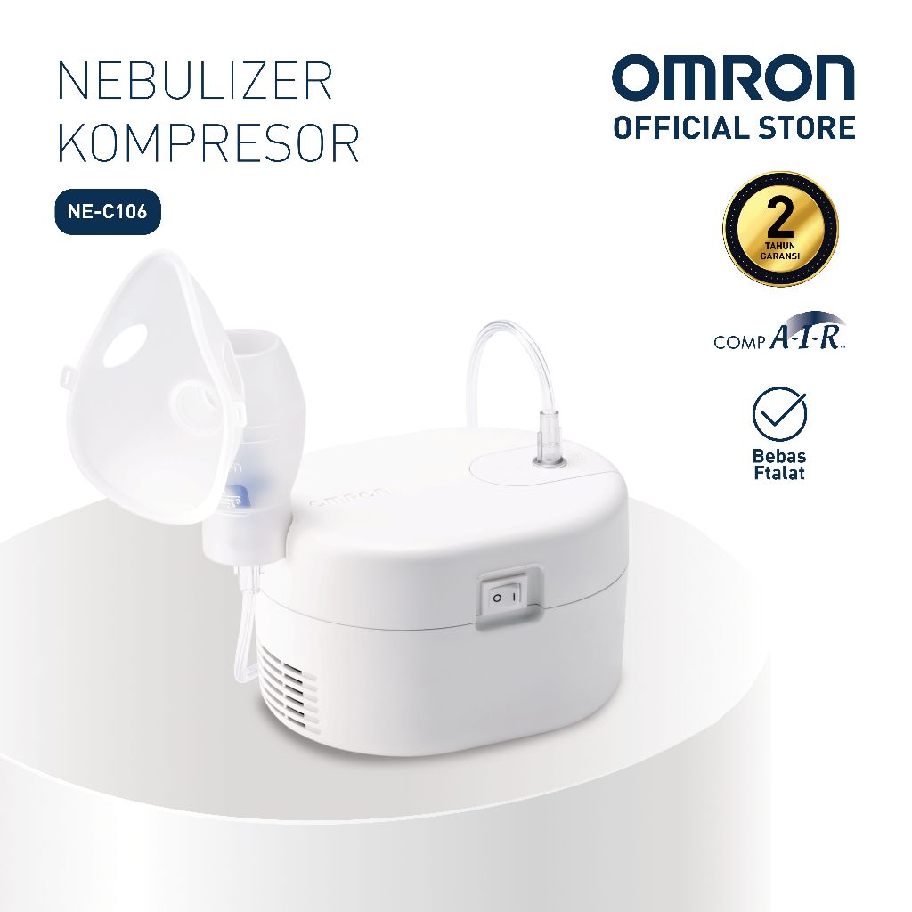 Nebulizer Kompresor Omron NE-C101 & NE-C106 Original Aksesori Lengkap 2 Tahun Garansi Foto 5