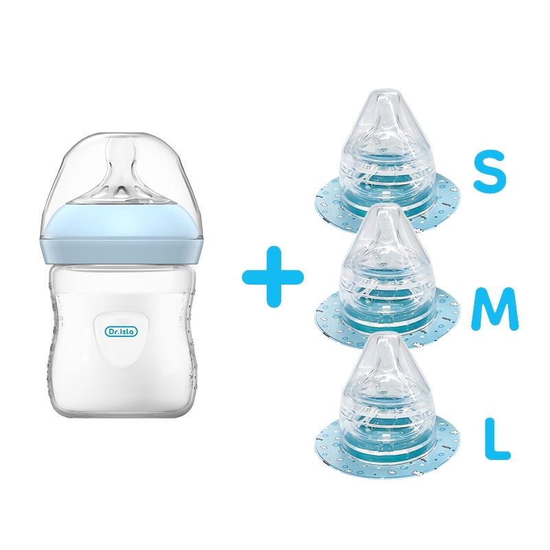 Dr.isla Botol Susu Bayi Set 150ml 240ml 330ml Anti Kolik Polka Dot BPA Free Foto 8