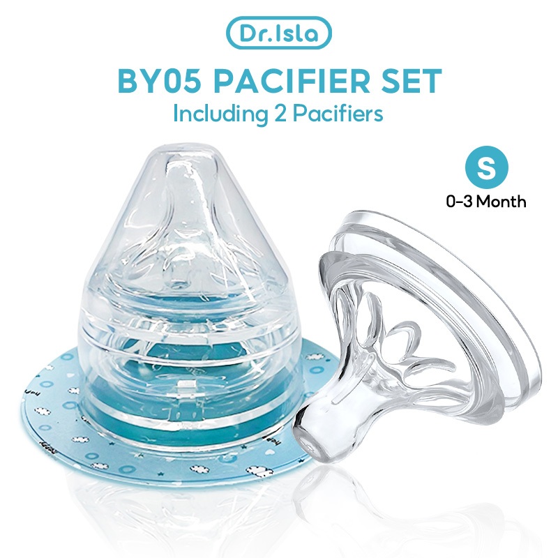 Dot Bayi Dr.isla BY06 2PCS Silikon BPA Free Anti Kolik untuk Botol Susu Leher Foto 6