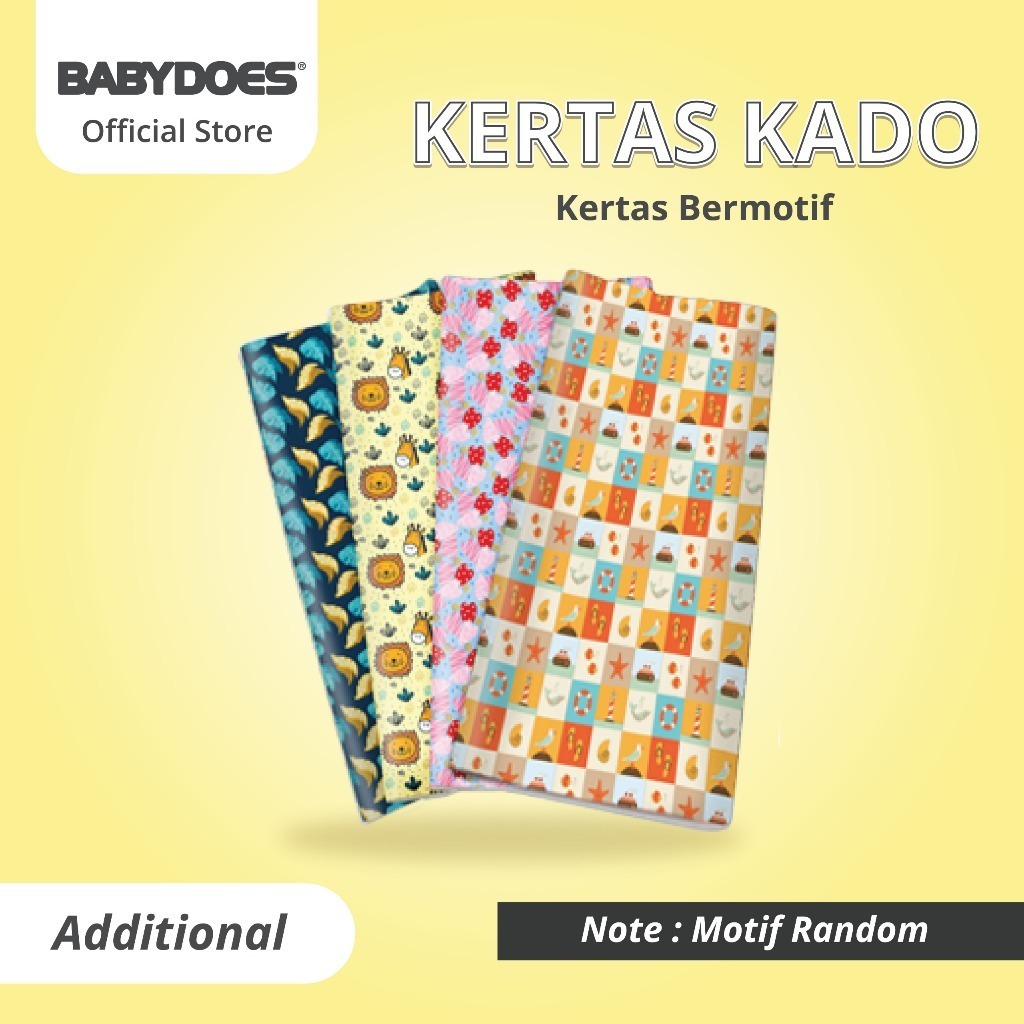Kertas Kado BABYDOES Motif Random untuk Pembungkus Hadiah dan Souvenir Pesta Foto 7