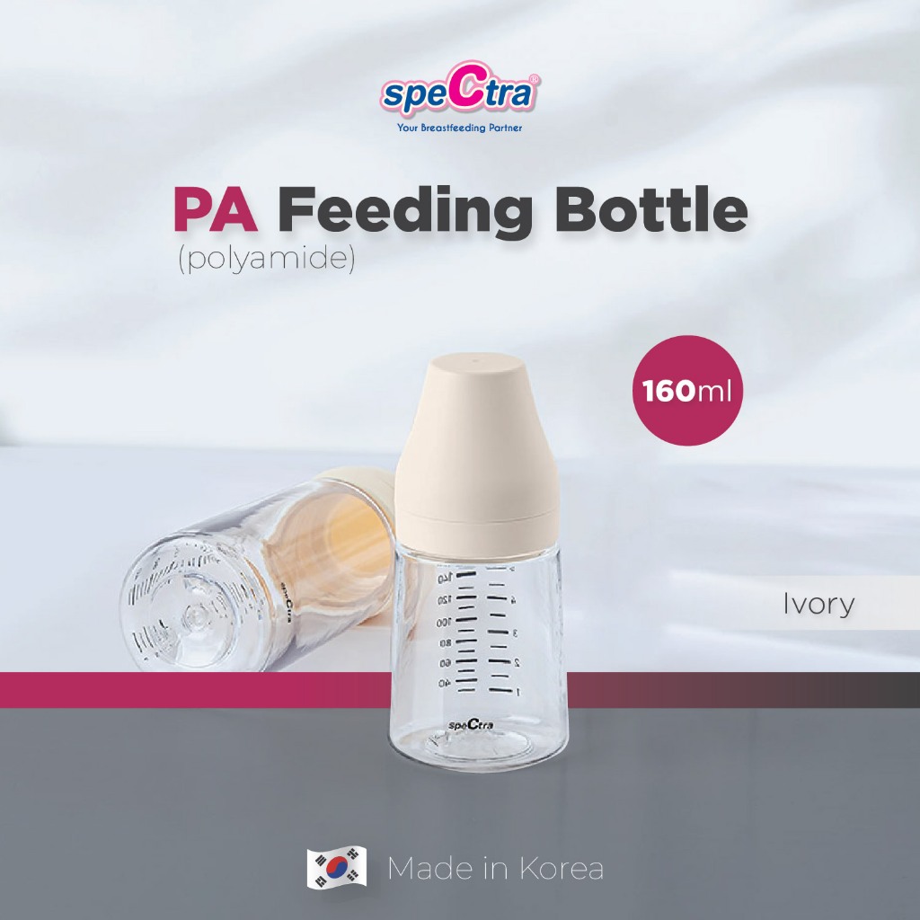Botol Susu Spectra PA 160ml Polyamide Anti Tumpah Untuk Bayi 0-3 Bulan Foto 8