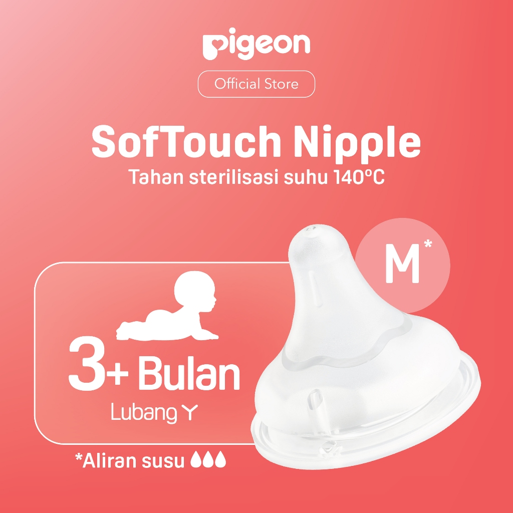 Pigeon Softouch Nipple Wide Neck Dot Botol Susu 2pcs Box Original Anti Kolik AVS Foto 6