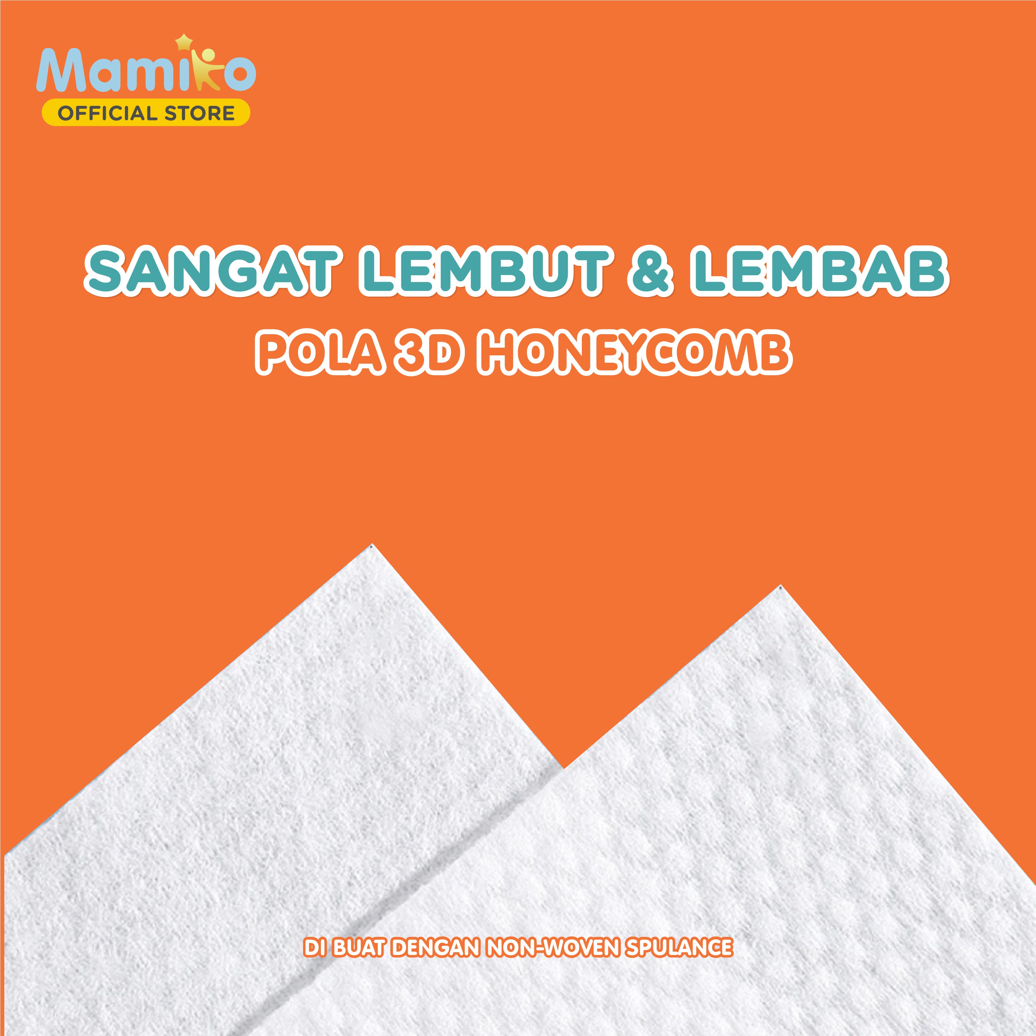 Mamiko Antibacterial Baby Wipes 80 Lembar per Pack Bundle 12 Pack Tisu Basah Anti Foto 8