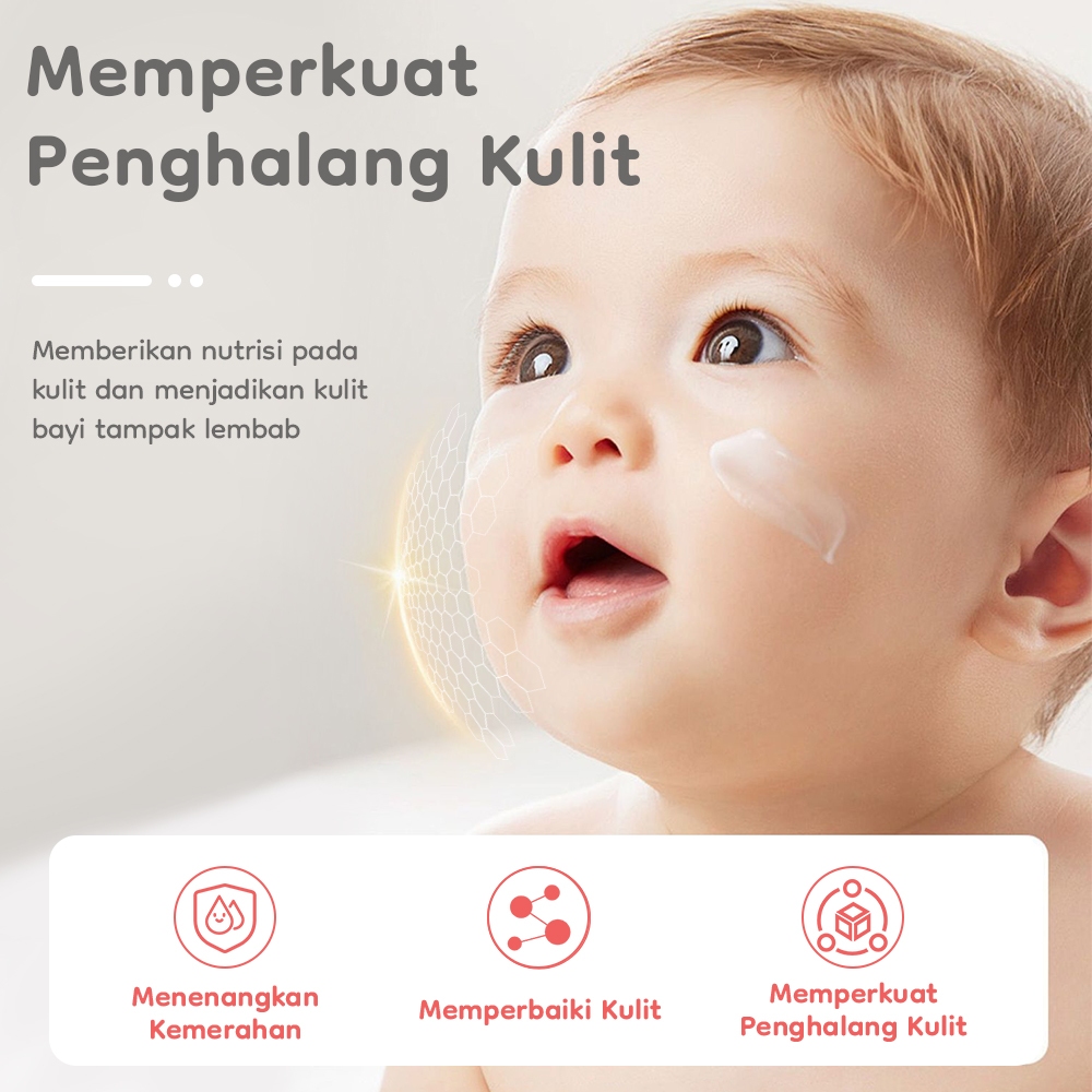 AVINIE Face Cream Baby & Kids 40gr Plant Based Probiotics Vitamin E Skincare Kulit Foto 4