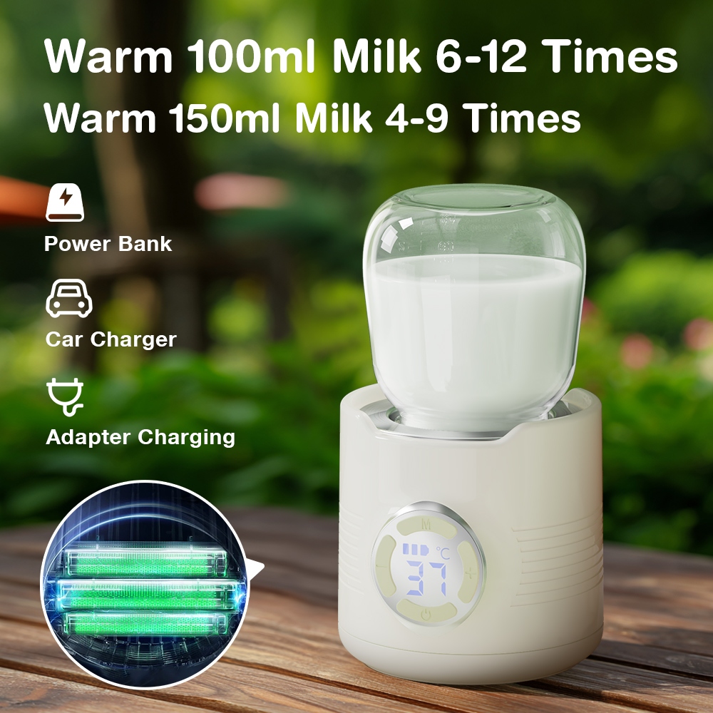 Dr.isla Penghangat Botol Susu Portable N38 LED Display 6 Adaptor Baterai Tahan Lama Foto 3