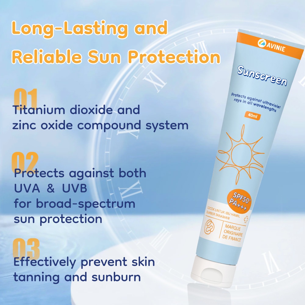 Sunscreen AVINIE SPF 50 PA++++ Physical Non-Comedogenic untuk Ibu Hamil Menyusui Foto 6