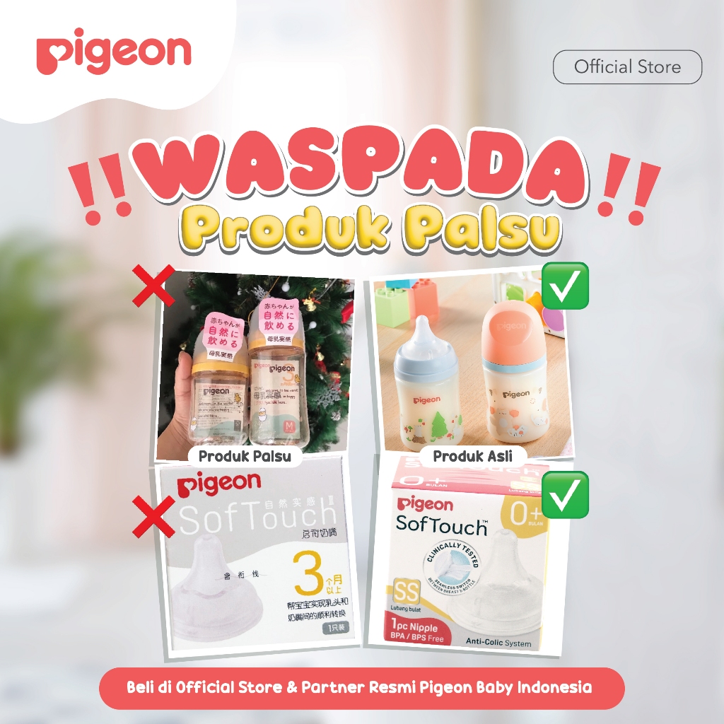 Botol Susu Pigeon Cleft Palate Baby After Surgery PP 120ml dengan Dot Panjang Foto 4