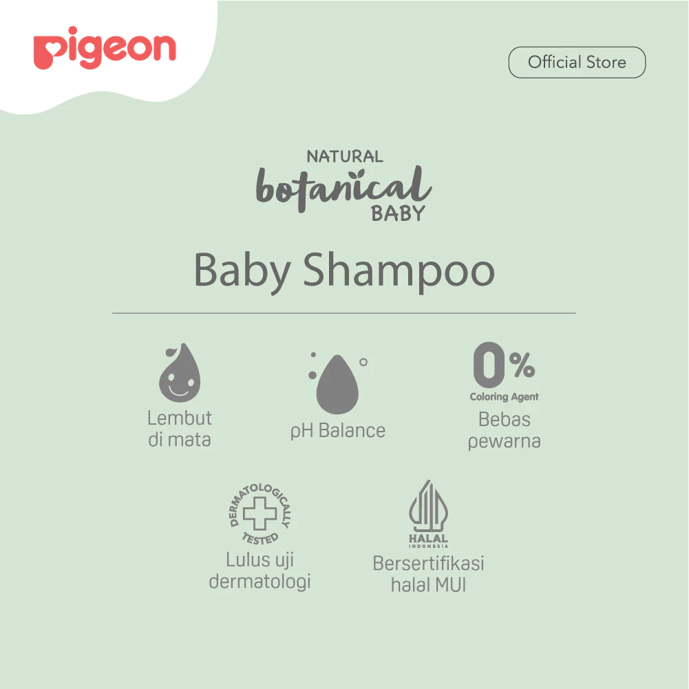 Pigeon Botanical Baby Wash 2in1 Shampoo & Body Wash 450ml Paket Hemat 3 Botol Foto 4