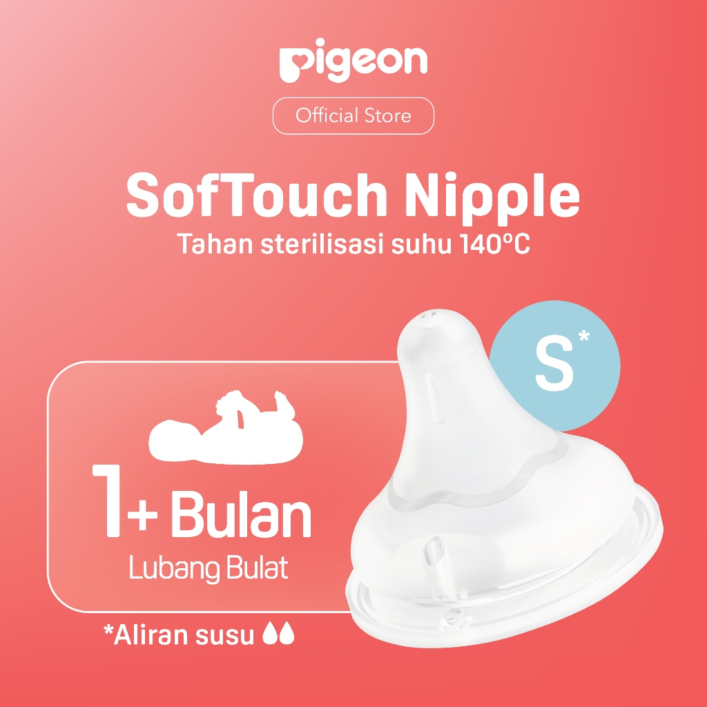 Pigeon Softouch Nipple Wide Neck Dot Botol Susu 2pcs Box Original Anti Kolik AVS Foto 8
