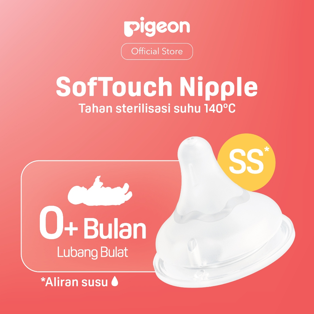 Pigeon SofTouch Nipple Wide Neck Dot Bayi Botol Susu Sistem AVS Anti Kolik Foto 4