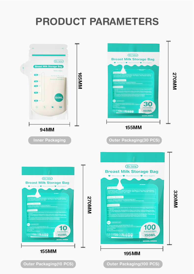 Kantong ASI Dr.isla 100pcs BPA Free Foto 7