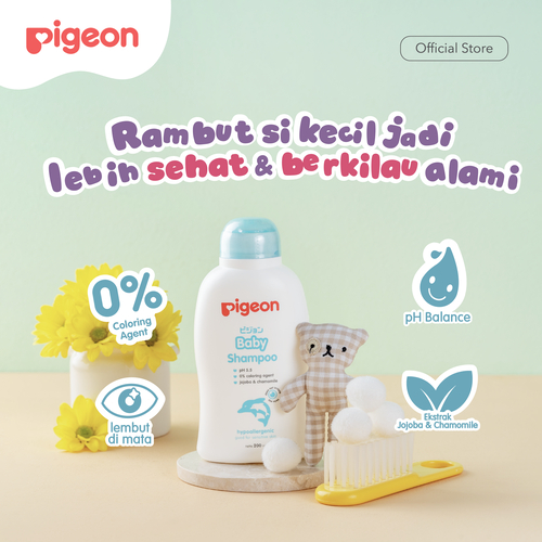 Shampo Bayi Pigeon Chamomile Hypoallergenic pH 5.5 Tidak Pedih Mata Foto 8