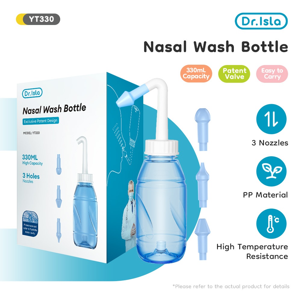 Dr.isla Nasal Rinse YT330 330ml Alat Pembersih Hidung Dewasa dan Bayi Portable Foto 2