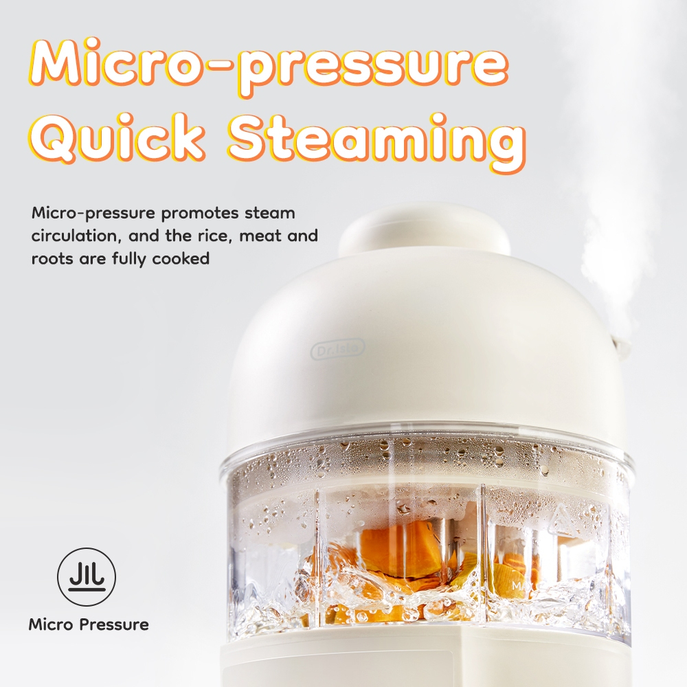 Dr.isla Food Processor MPASI Bayi FM02 12 Fitur Multifungsi Automatic 250ml Foto 4