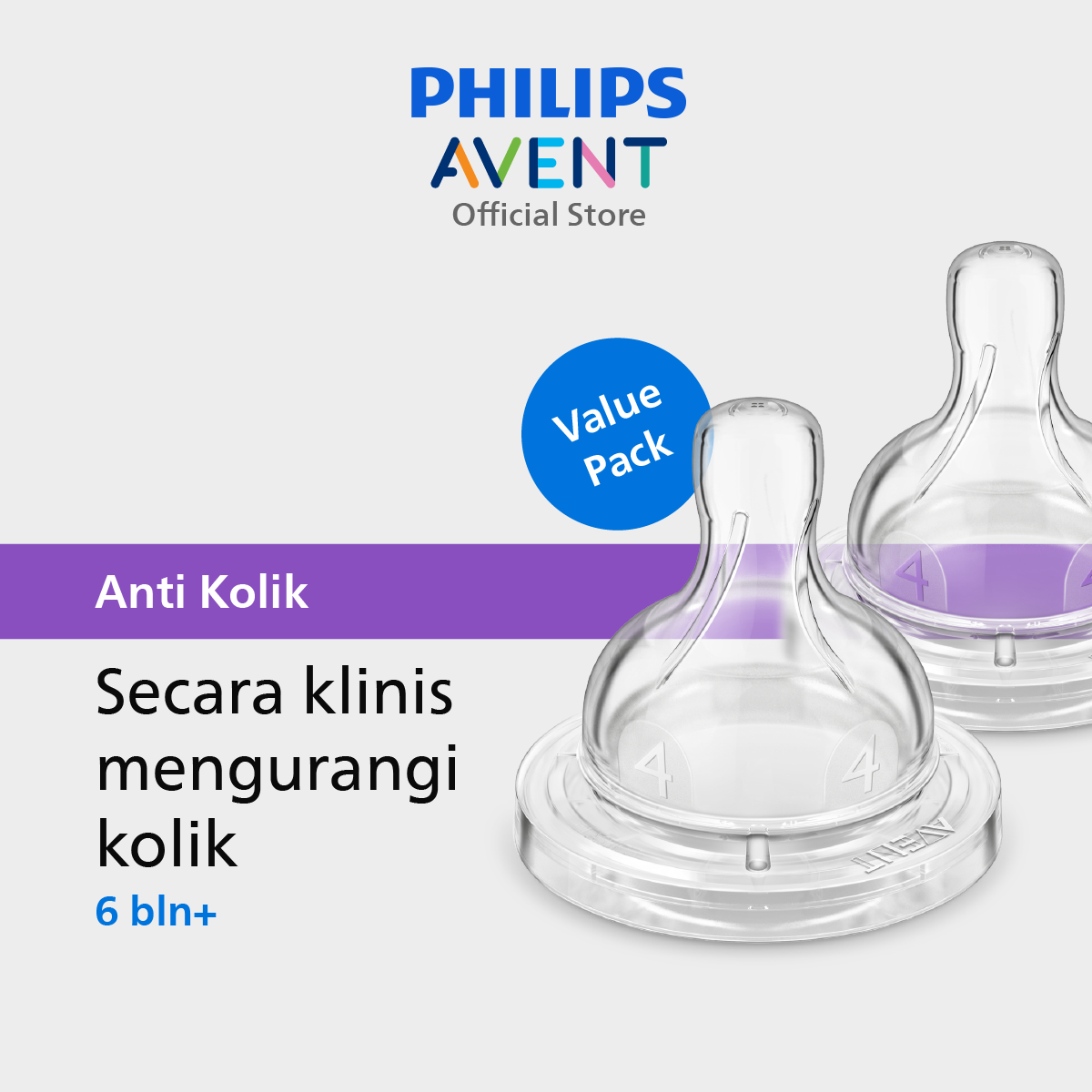 Dot Philips Avent Fast Flow Anti-Kolik