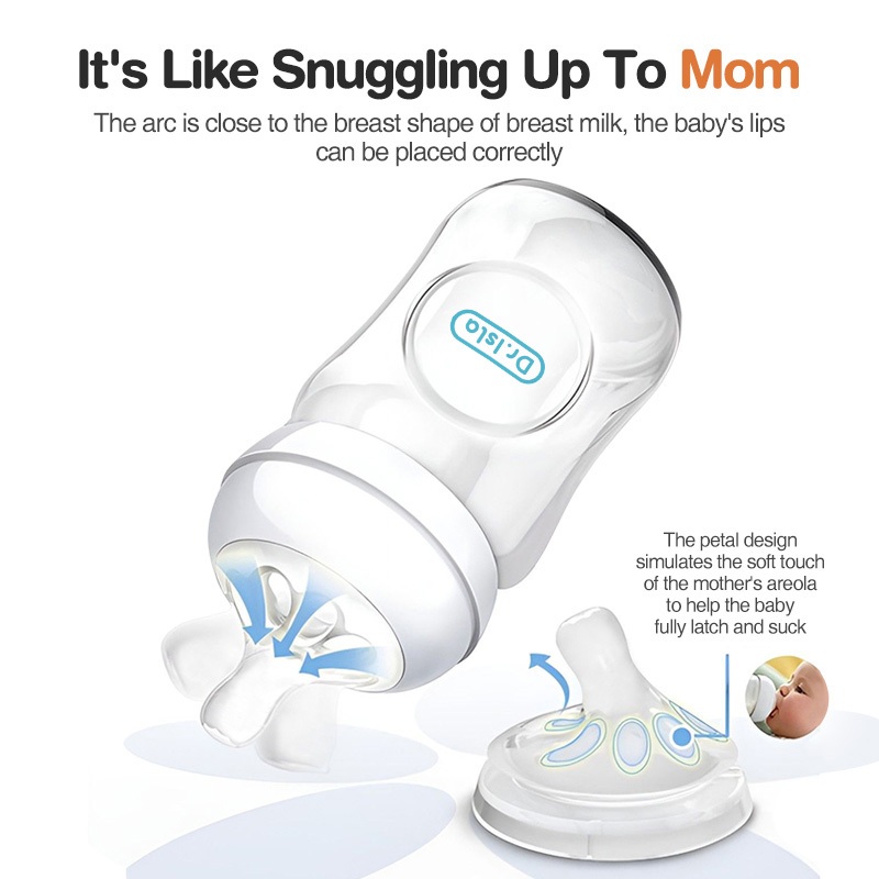Dr.isla Dot Bayi Silicon BY05 2PCS Soft Teat Anti Colic untuk Botol Susu Wide Foto 4