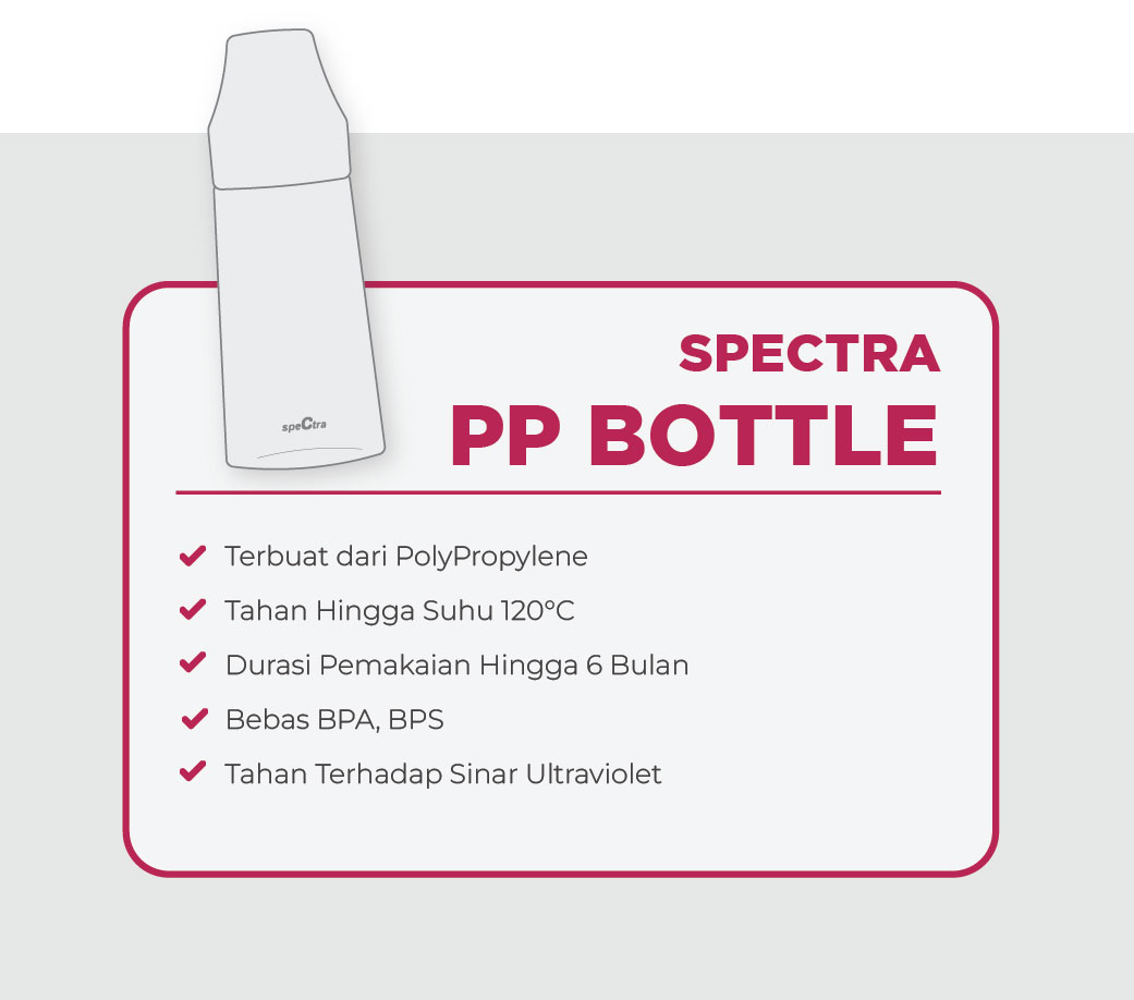 Botol Susu Spectra 160ml Polypropylene PP Feeding untuk Bayi 1-3 Tahun Foto 8
