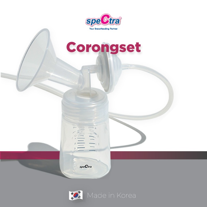 Spectra Breastshield Set Corong ASI Ukuran 32mm (L) + Botol PP Original