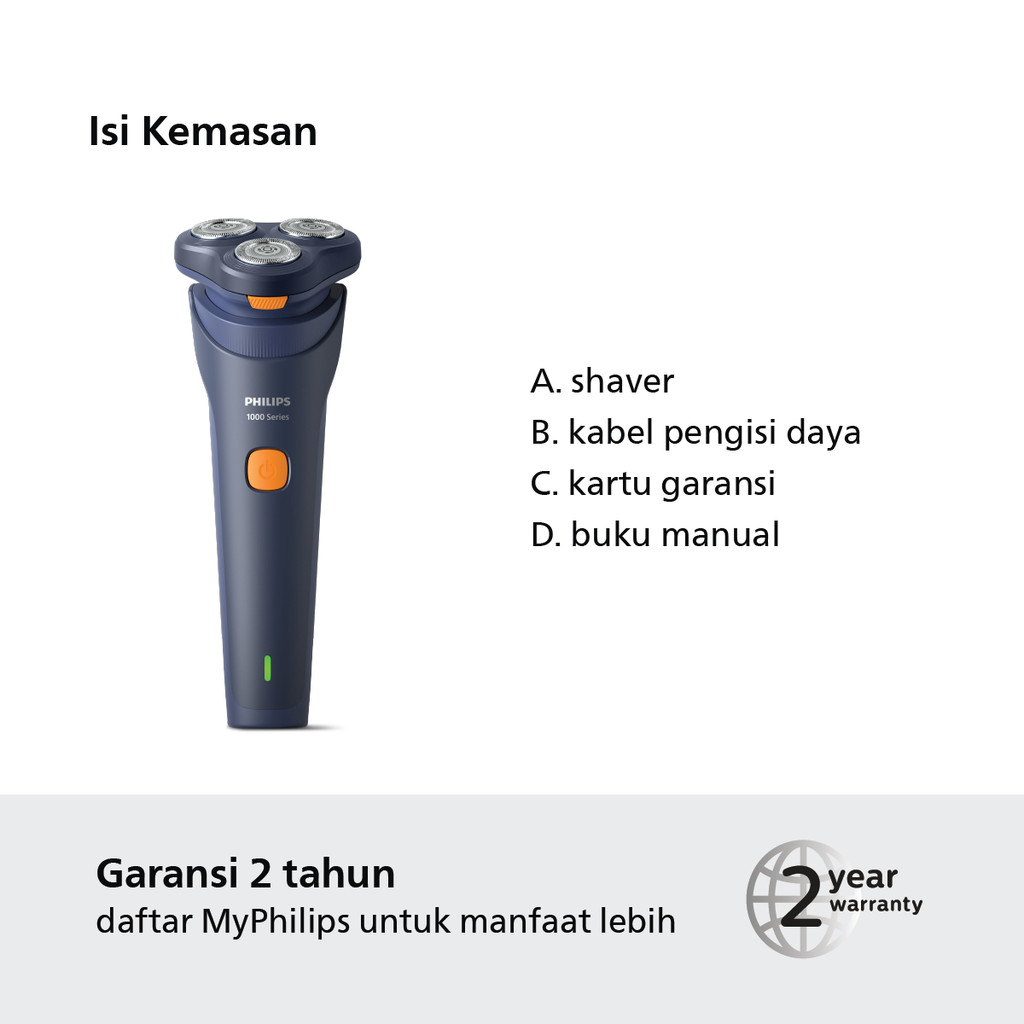 Philips Shaver 1000 & Hair Dryer Bundle Foto 2