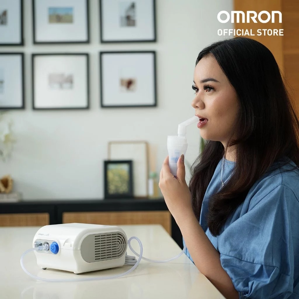 Omron Nebulizer NE-C28 Kompresor Terapi Pernapasan dengan Teknologi VVT Foto 4
