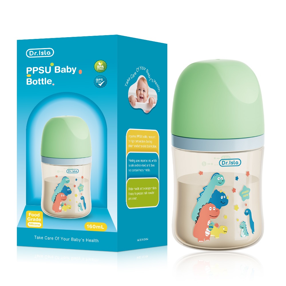 Botol Susu Bayi Dr.isla PPSU Tipe WC38 300ml Fitur Anti Tersedak dan Indikator Suhu Foto 7