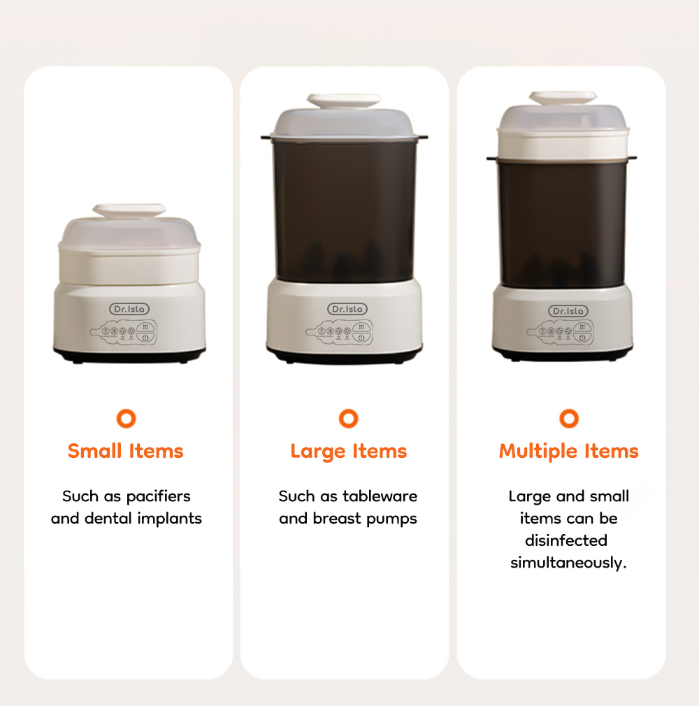 Sterilizer & Pengering Botol Bayi Dr.Isla N36 Kapasitas Besar 4 Botol Food Grade Foto 5