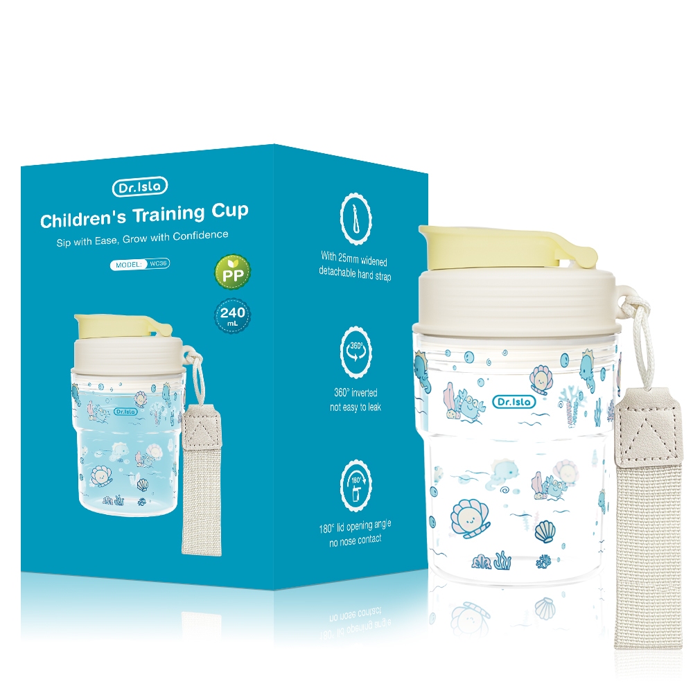 Botol Minum Anak Dr.isla Tipe WC36 BPA Free 240ml PP Food Grade Tali Gantungan Foto 5