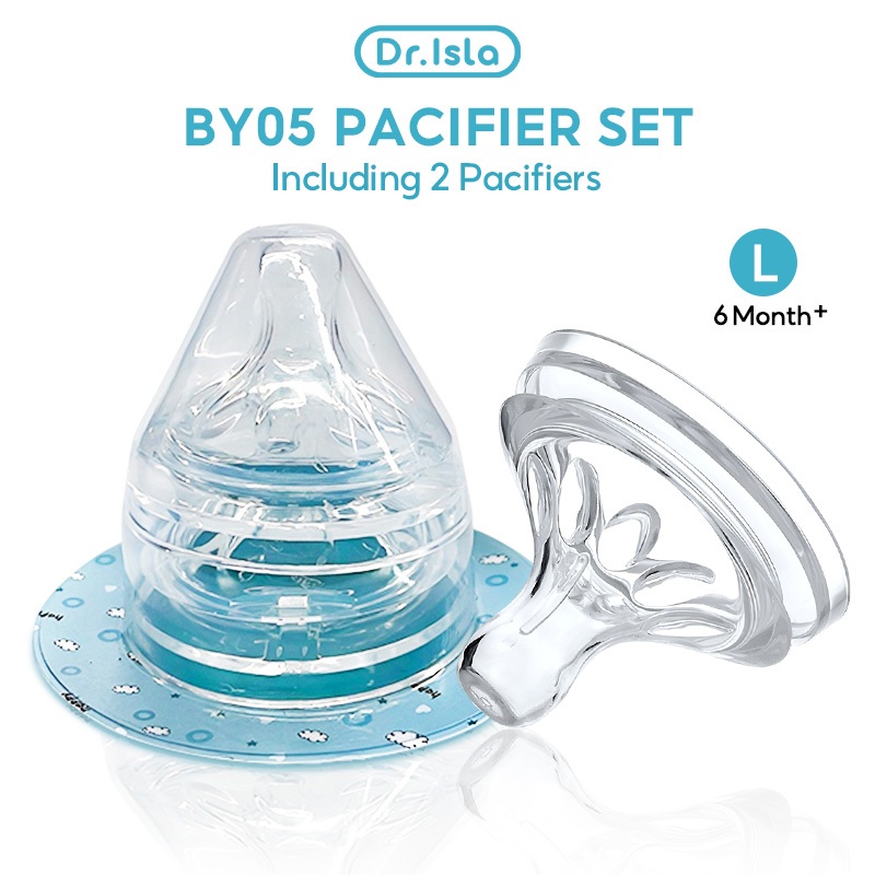 Dot Bayi Dr.isla BY06 2PCS Silikon BPA Free Anti Kolik untuk Botol Susu Leher Foto 8
