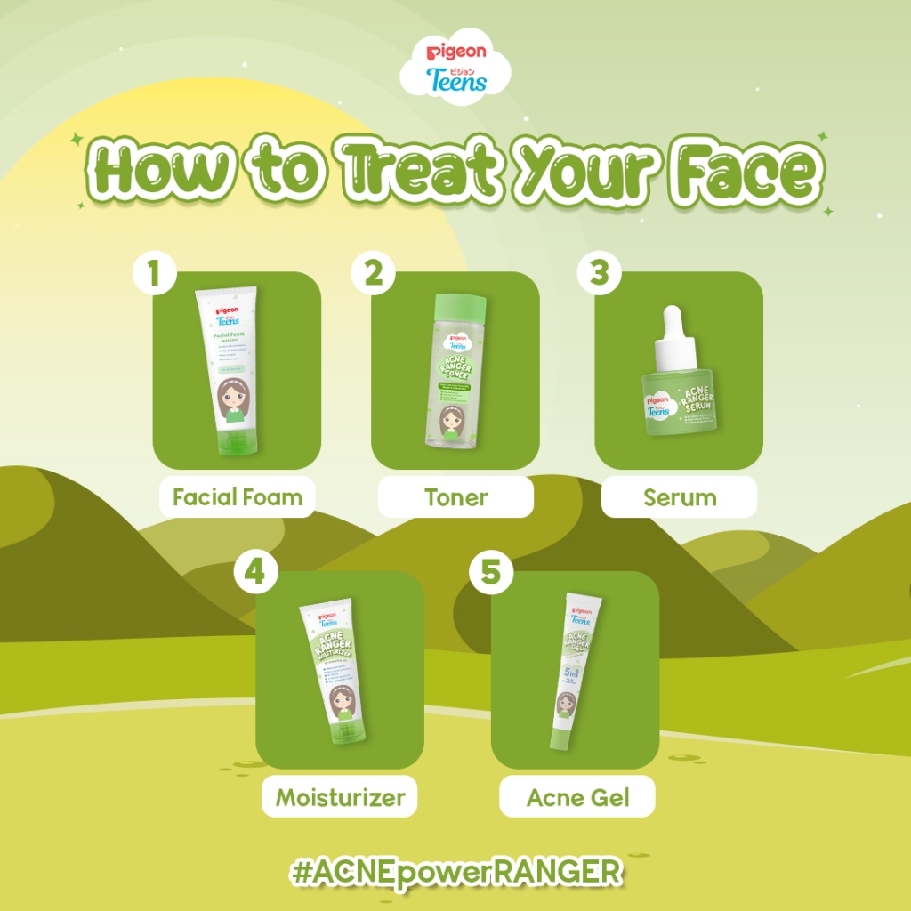 Pelembab Wajah Pigeon Teens Acne Ranger Moisturizer 50ml untuk Kulit Berjerawat Foto 3