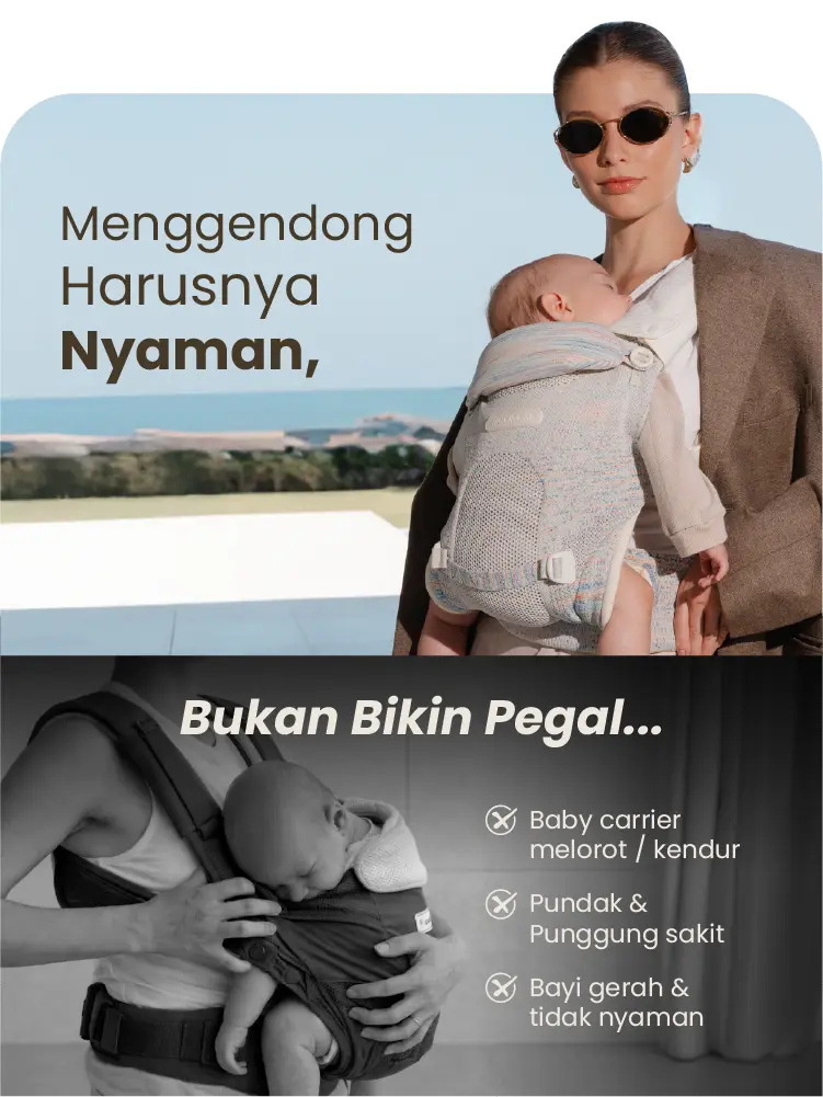MOOIMOM AiryKnit Baby Carrier Foto 6
