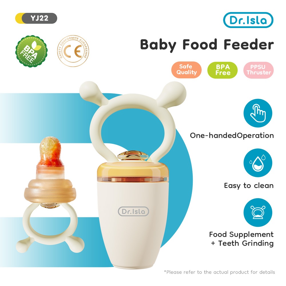 Dr.isla Baby Twist Food Feeder Dot Bayi Silikon Food Grade PPSU 2 in 1