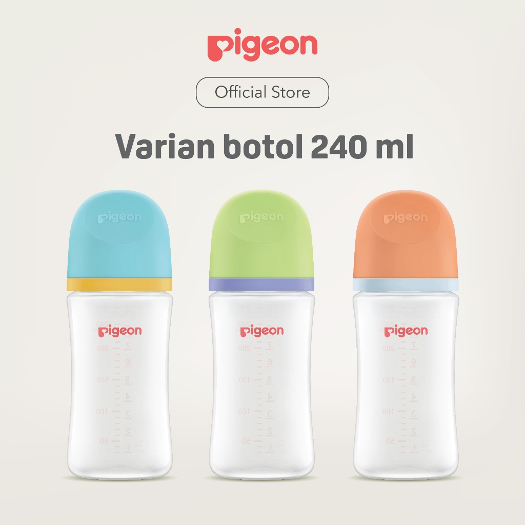 Pigeon Botol Susu Bayi BPP Wide Neck Triple Pack dengan SofTouch Nipple SS & Foto 4
