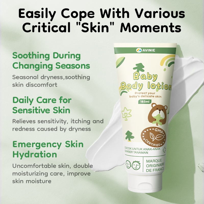 Avinie Body Lotion Bayi Hipoalergenik 185ml Melembabkan & Menenangkan Kulit Foto 2
