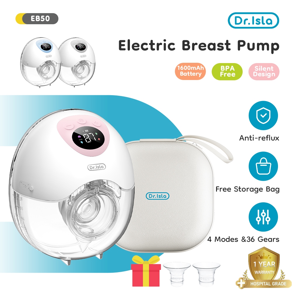 Pompa ASI Elektrik Dr.isla EB50 Handsfree Portable 4 Mode 36 Level Rechargeable Foto 2