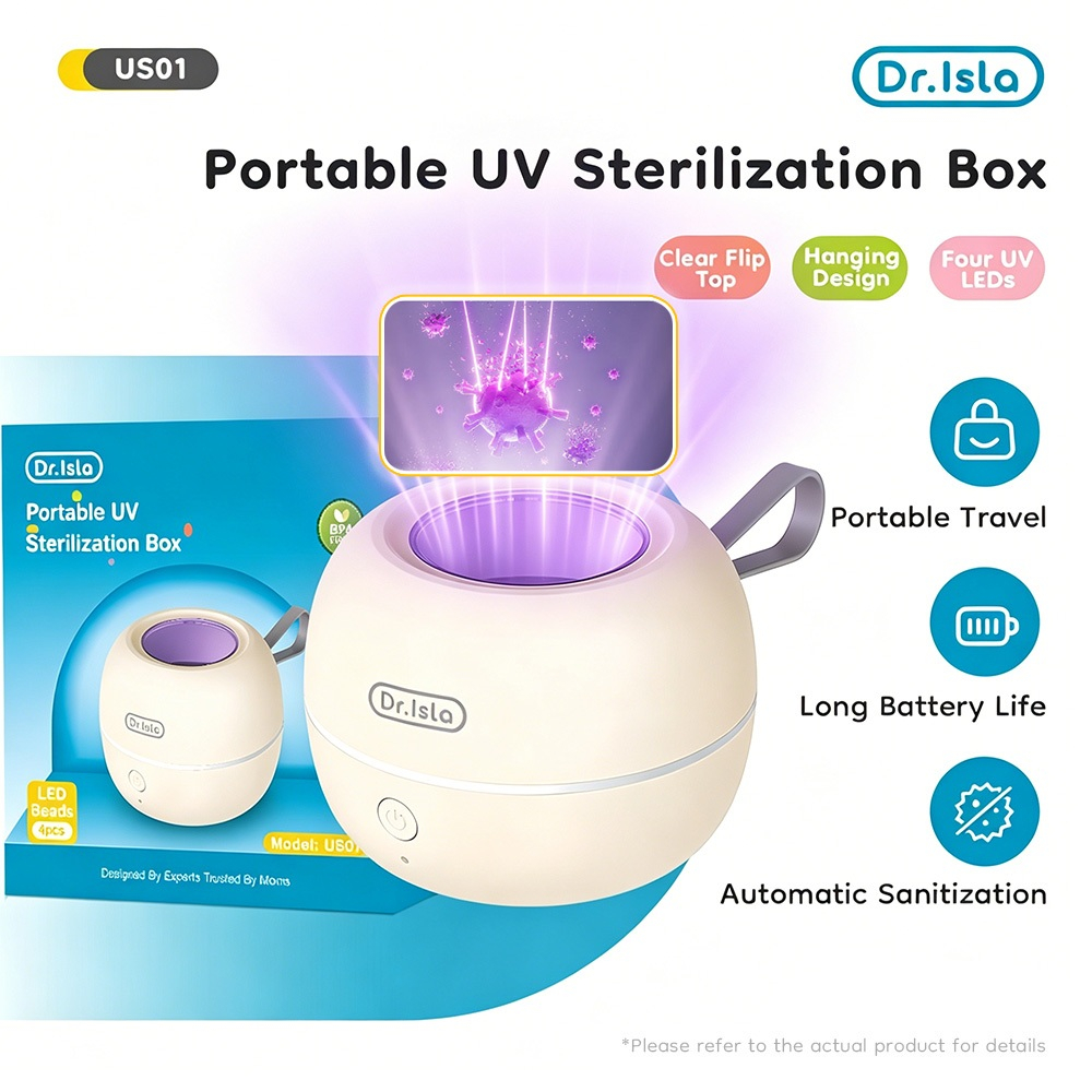 Dr.isla UV Sterilizer Mini Portable US01 Steril Dot Susu & Empeng Bayi