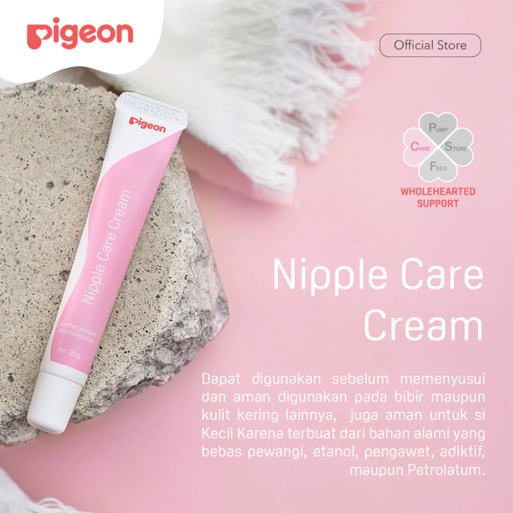 Pigeon Selfcare Bundling Breast Pads 12pcs & Nipple Care Cream 20g Untuk Ibu Menyusui Foto 4